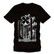 BLACK SMOKE STACK TEE