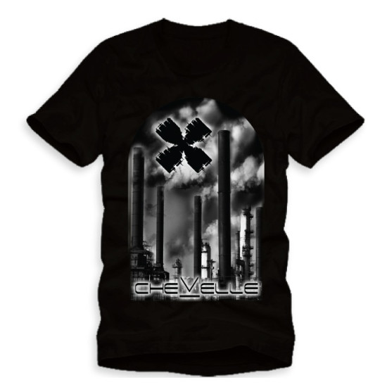 BLACK SMOKE STACK TEE