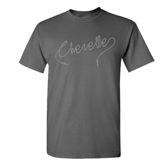 MENS CHARCOL AMP CORD TEE