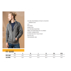 NIRATIAS Charcoal Zip Front Hoodie