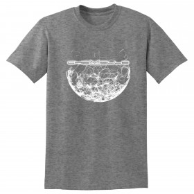 Fractured Moon Gray Tee (No Back)